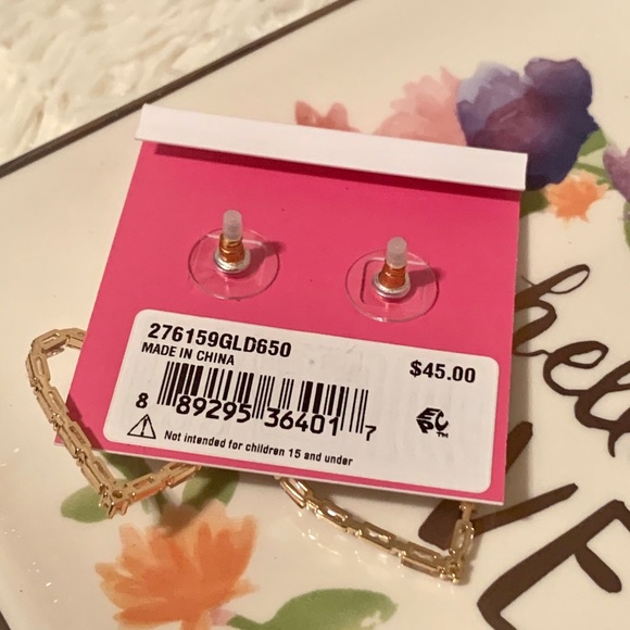 NWT Betsey Johnson crystal cuties heart earrings - Picture 4 of 7